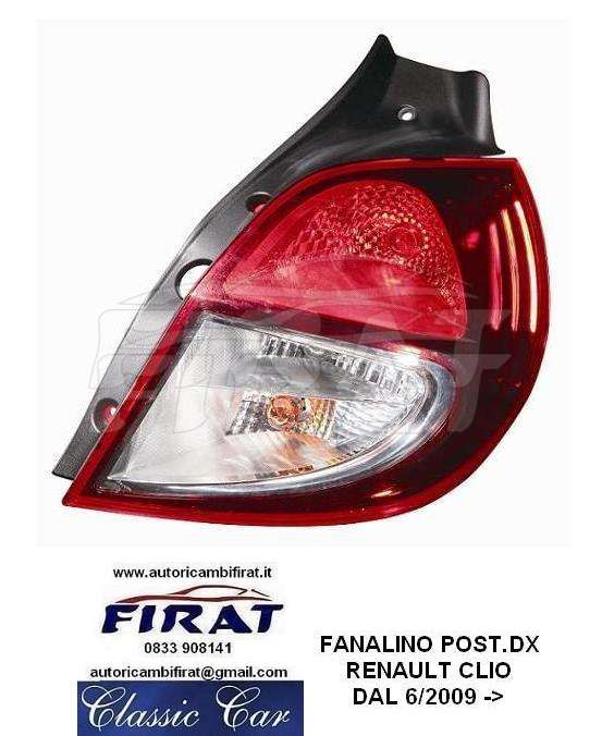 FANALINO RENAULT CLIO 09 -> POST.DX